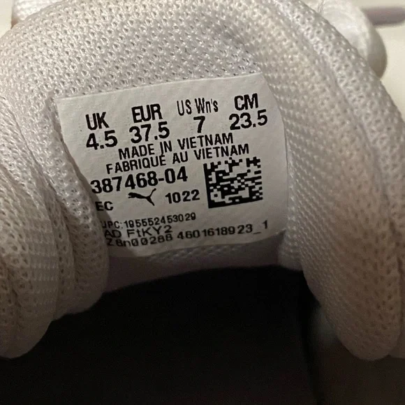 Puma Mayze Platform Sneakers Women’s 7 Lace Up Shoes White Casual New Pink - Picture 12 of 12